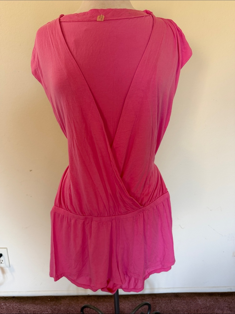 VS Hot Pink Wrap Romper